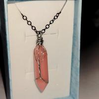 collana con pietra albero della vita