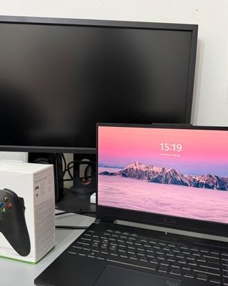 Pc gaming Asus A15 4060 + pad xbox COME NUOVO