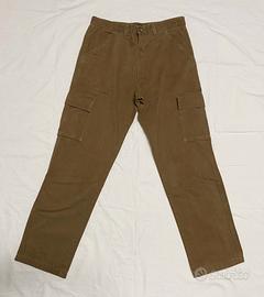 Pantaloni uomo cotone TG.48 con tasconi laterali