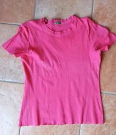 T-shirt rosa corallo Benetton 