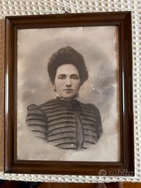 Quadro con foto autenticata fine ‘800