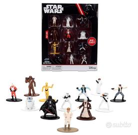 12 Mini Personaggi Metallo Die-Cast star wars