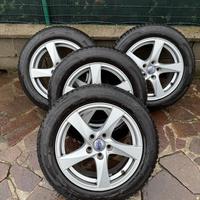 CERCHI IN LEGA 16 VOLVO GOMME 205/60/16 INVERNALI