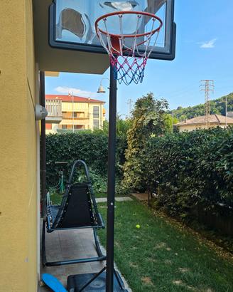 canestro con base trasportabile. allungabile 