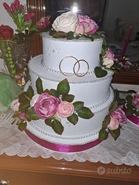 torta finta per matrimonio 