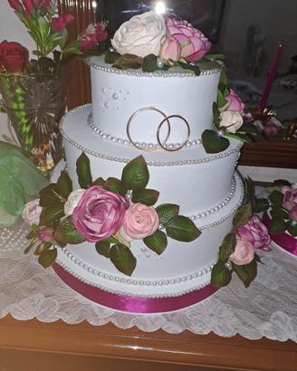 torta finta per matrimonio 