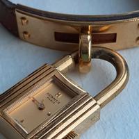 Orologio Hermes lucchetto placcato oro
