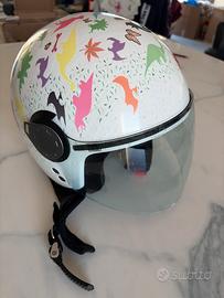 Casco moto bambino demi-jet GREC G1 artwork