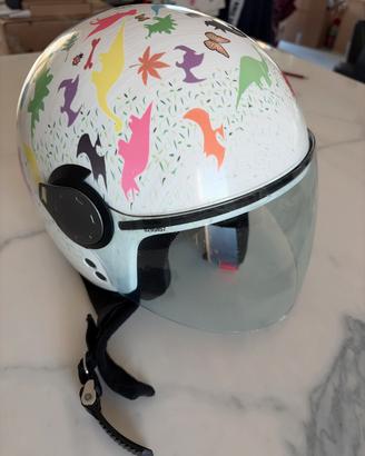 Casco moto bambino demi-jet GREC G1 artwork