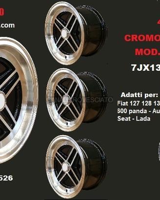 Cromodora TGA NERI 7X13 4x98 Autobianchi FIAT
