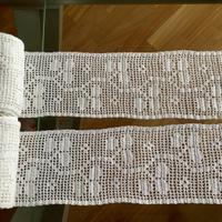 Merletto vintage eseguito a mano