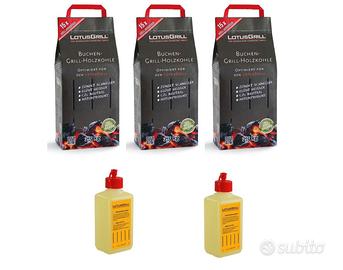 Carbone e Gel LotusGrill pacchetti promo