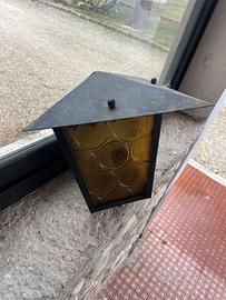 Luci in ferro battuto artigianale del Cadore