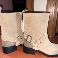 Stivali Biker scamosciati
