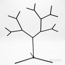 Portagioie Espositore ad Albero in Metallo Nero