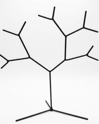 Portagioie Espositore ad Albero in Metallo Nero