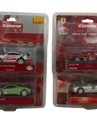 Carrera DIGITAL143 – Set 4 auto da corsa e Ferrari