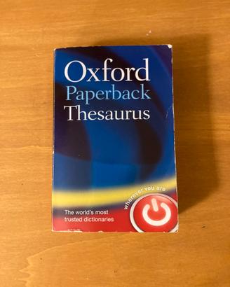 Oxford Thesaurus - Dizionario sinonimi inglese
