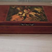 Porta carte da gioco intarziato