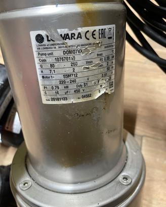 Pompa ad immersione per autoclave o pozzo