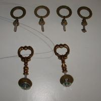 Maniglie di ottone per sportelli vintage