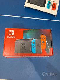 nintendo switch con 3 giochi