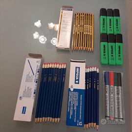 Set n. 36pezzi matetiale scolastico
