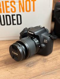 CANON EOS 2000D + KIT COMPLETO