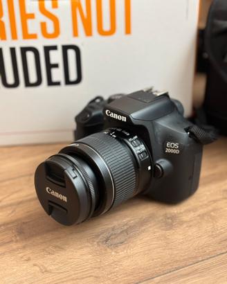 CANON EOS 2000D + KIT COMPLETO