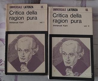 I. Kant "Critica della Ragion Pura"  2 vv