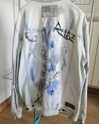 Giubbotto Jeans Pull&Bear Customized 