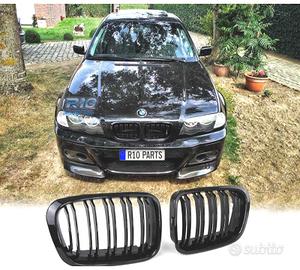 GRIGLIA BMW E46 98-01 LOOK M PERFORMANCE NERO LUCI