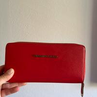 Portafoglio rosso saffiano TRUSSARDI JEANS