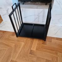 PORTALEGNA IN ACCIAIO NERO CON BORSA DA TRASPORTO