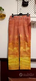 Jeans vintage sunset/trompe d'oeil Cavalli Jeans