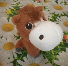 Pupazzo Peluche Cavallo Big Headz Amici Fattoria