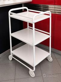 Carrello IKEA metallo bianco – COMPATTO salvaspazi