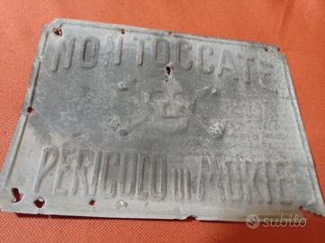 Antica targa/Tabella anni 30