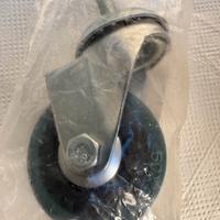 ruote gommate set da 4  con perno 8ma mm50