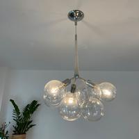 Lampadari led in sfere vetro