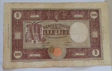 Italia RSI 1000 lire grande M 01/08/1944 NC