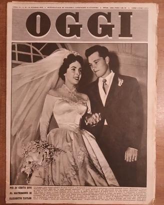 Rivista Oggi 1950 - Matrimonio Elizabeth e ...