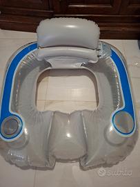 poltrona gonfiabile piscina 