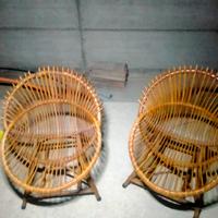 Sedie a conchiglia Mid Century