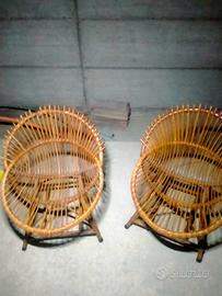 Sedie a conchiglia Mid Century