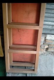 scaffale legno massello 