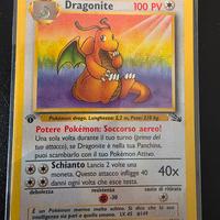 Carta pokemon prima edizione Dragonite