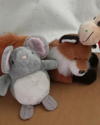 Lotto vari animali (castori, topo, volpe, lumaca)