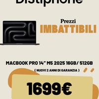 MACBOOK PRO 14" M5 2025 16GB/512GB NUOVO