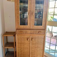 Vetrina legno e bambù